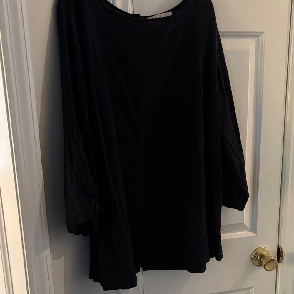 LOFT Plus Navy Women's Blouse